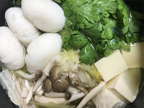 白菜と豚肉ミルフィーユの上生身鍋